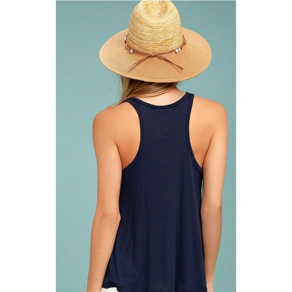 FREE PEOPLE // navy ribbed swing tank top - Picture 11 of 15